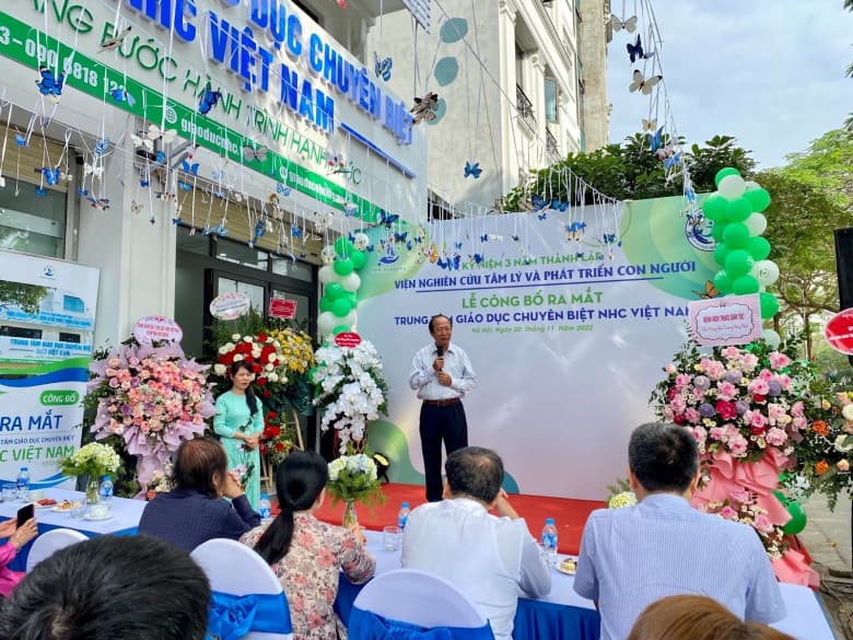 PGS. TS. Nguyễn Quang Ninh, Viện trường Viện Nghiên cứu Tâm lý và Phát triển Con người đã chia sẻ tại buổi lễ ra mắt NHC Academy