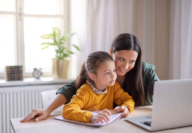 Môi trường học tập yên tĩnh thoải mái giúp con tăng cường sự tập trung